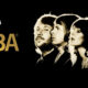 Let's Sing Abba. Foto de los rostros de los cuatro integrantes de Abba observando el título.